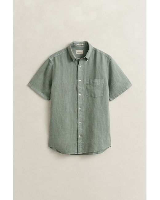 Gant Natural Short Sleeve Linen Shirt for men