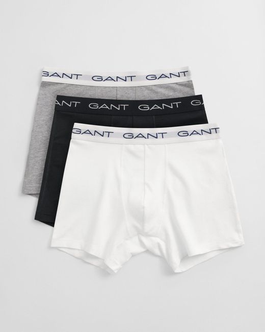 Gant White 3-Pack Boxer Briefs for men