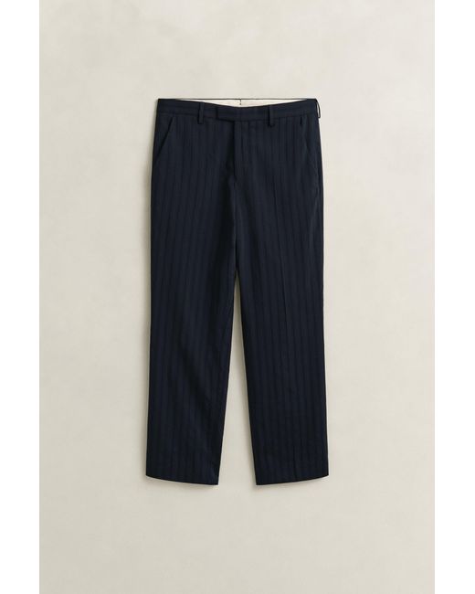 Gant Natural Tonal Pinstriped Suit Pants Evening for men
