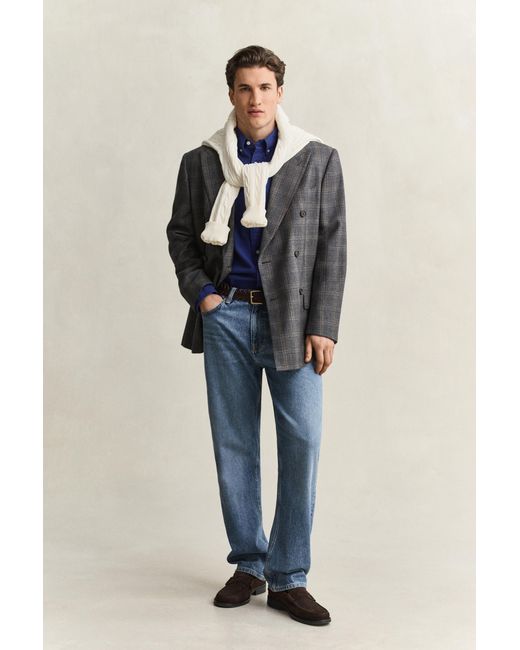 Gant Blue Regular Fit Twill Shirt for men