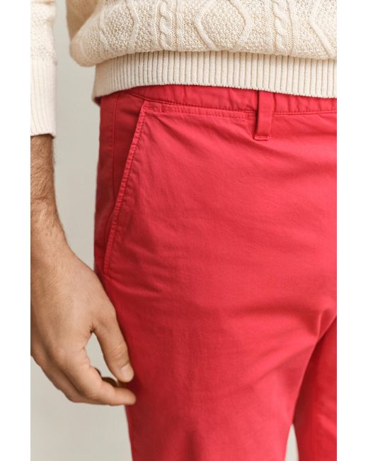Gant Red Sunfaded Chinos for men