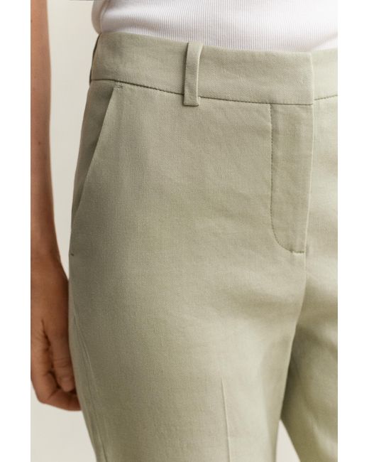 Gant Natural Tailored Linen Stretch Pants