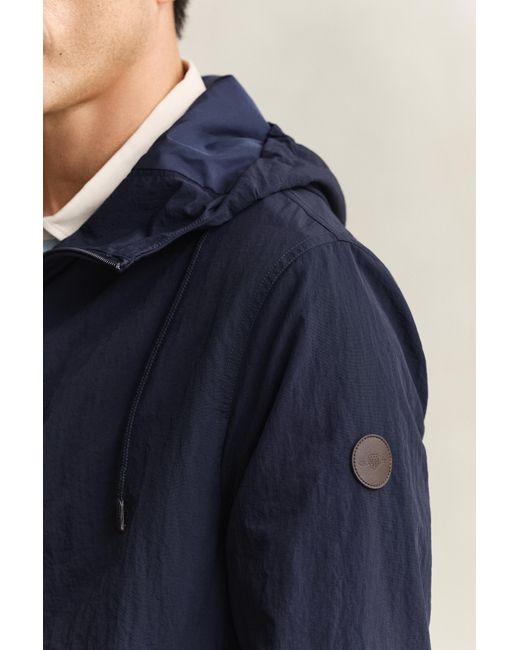 Gant Blue Windbreaker Jacket Evening for men