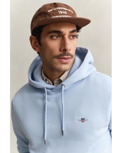 Gant Blue Shield Hoodie for men