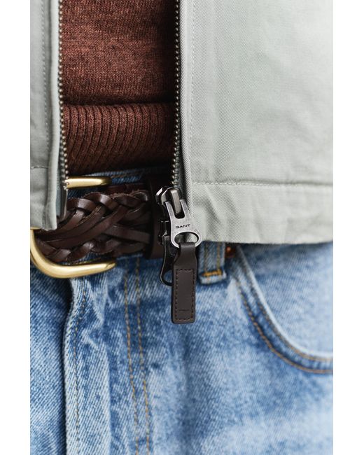 Gant Gray Cotton Windcheater Jacket for men