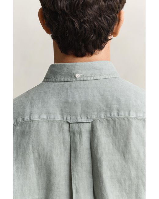 Gant Natural Short Sleeve Linen Shirt for men
