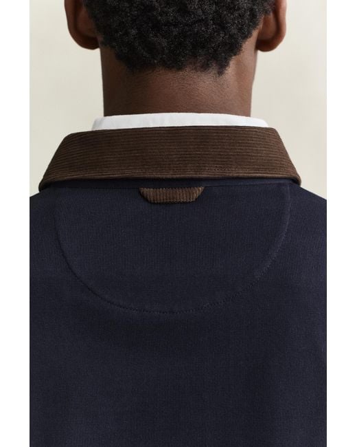 Gant Blue Corduroy Collar Rugger Evening for men
