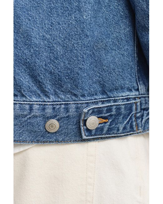 Gant Blue Denim Trucker Jacket Mid for men