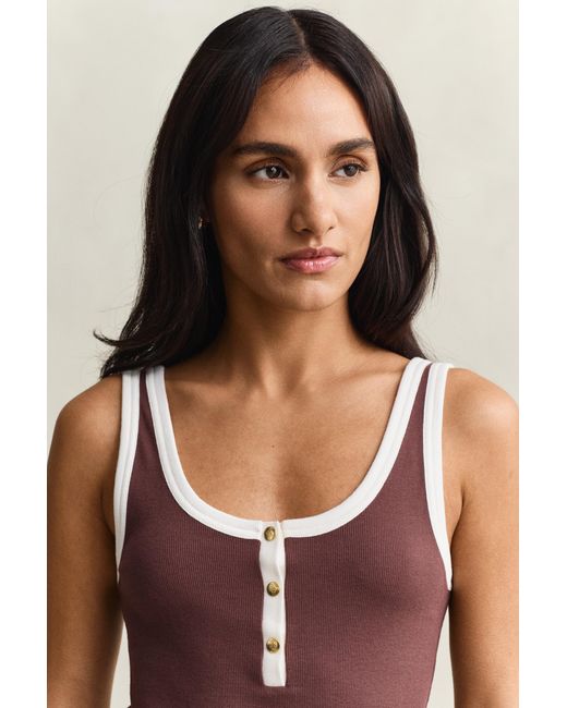 Gant Multicolor Ribbed Tank Top