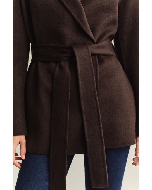 Gant Black Handstitched Belted Jacket Deep