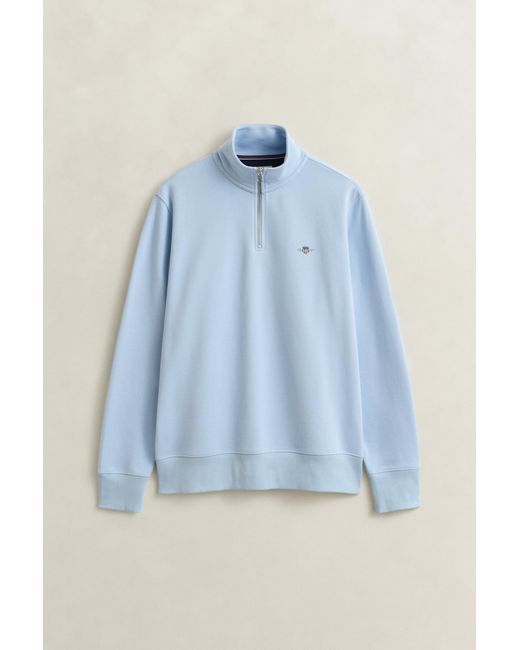 Gant Blue Shield Half-Zip Sweatshirt for men