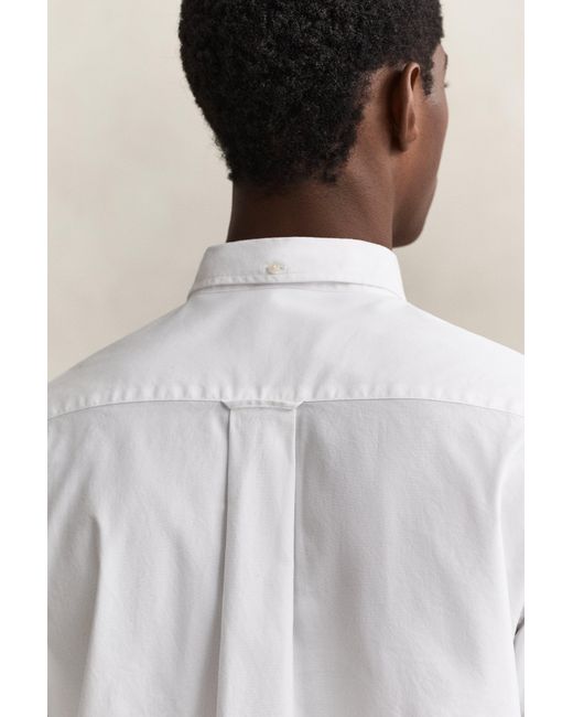 Gant Blue Regular Fit Pinpoint Oxford Shirt for men