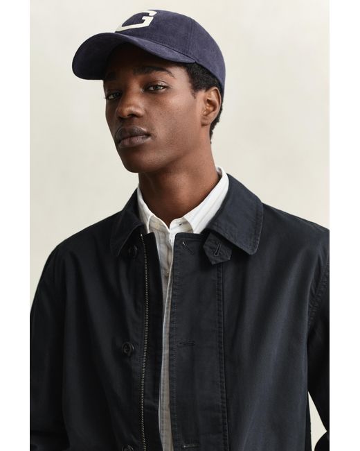 Gant Blue Cotton Decker Jacket for men