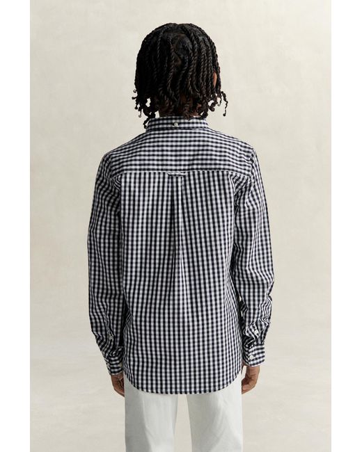 Gant Gray Teens Teen Boys Gingham Poplin Shirt Evening for men