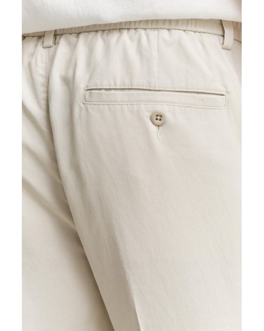 Gant Natural Lyocell Blend Pants for men