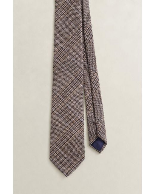 Gant Natural Glen Check Tie Light Taupe for men