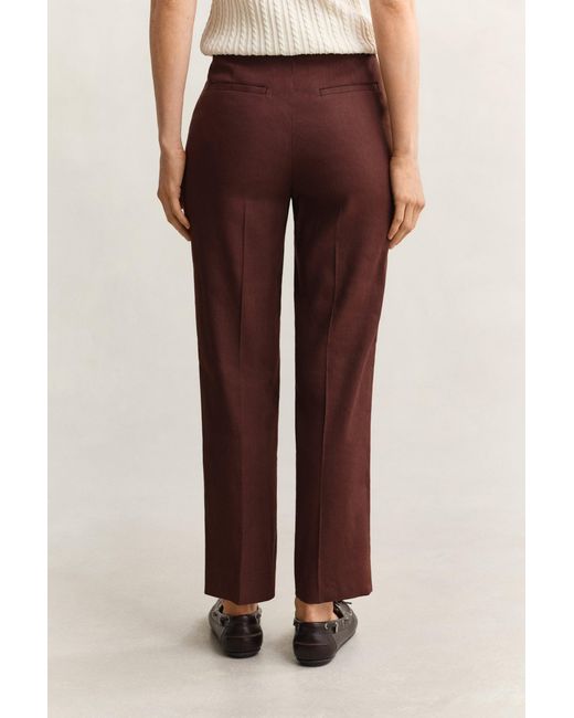 Gant Natural Tailored Linen Stretch Pants