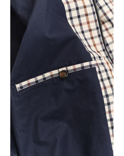 Gant Natural Cotton Blend Harrington Jacket Mahogany for men