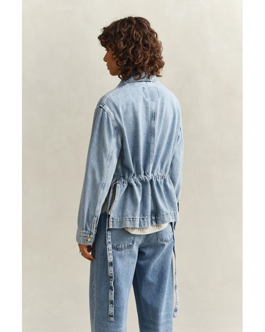 Gant Blue Denim Tie Jacket