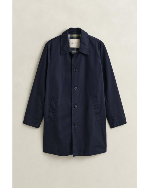 Gant Blue Cotton Blend Car Coat Evening for men
