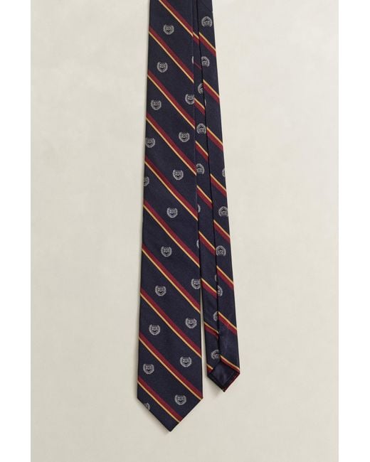 Gant Blue X Yale Crest Tie Marine for men