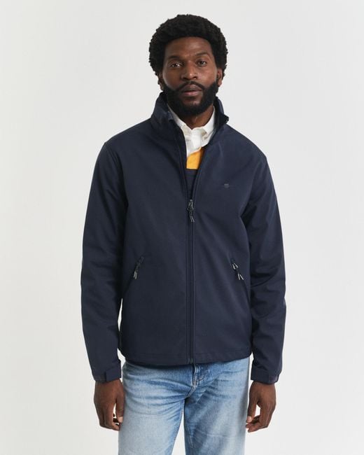 Gant Blue Soft Shell Jacket for men