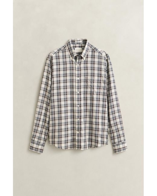 Gant Multicolor Checked Twill Shirt for men