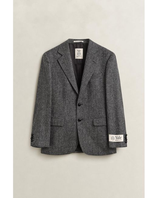Gant Gray X Yale Tweed Blazer for men