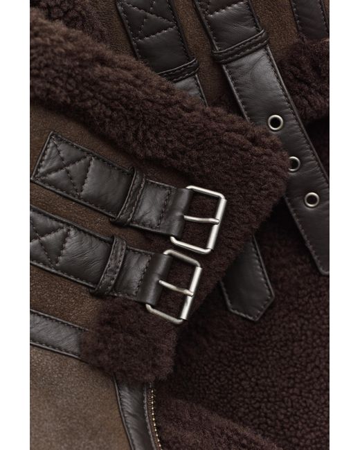 Gant Brown Shearling Jacket for men