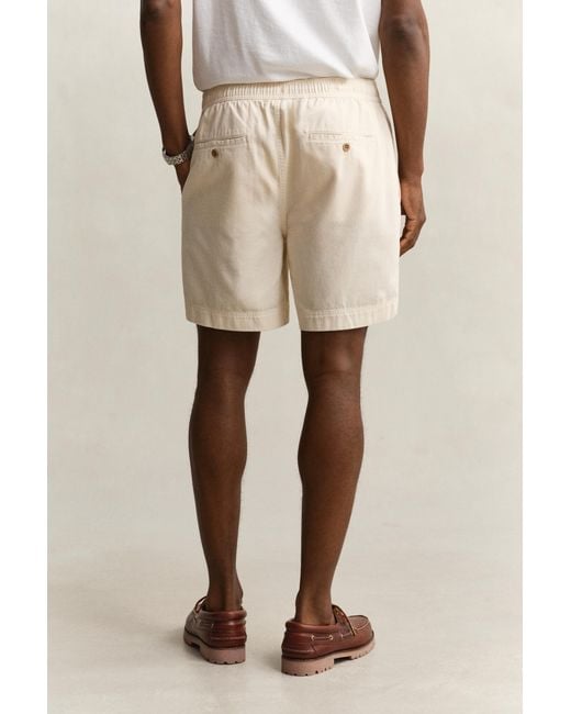 Gant Natural Sunfaded Shorts Cream for men