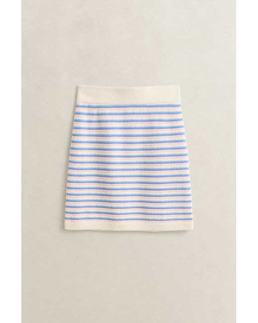 Gant Natural Knitted Mini Skirt Cream