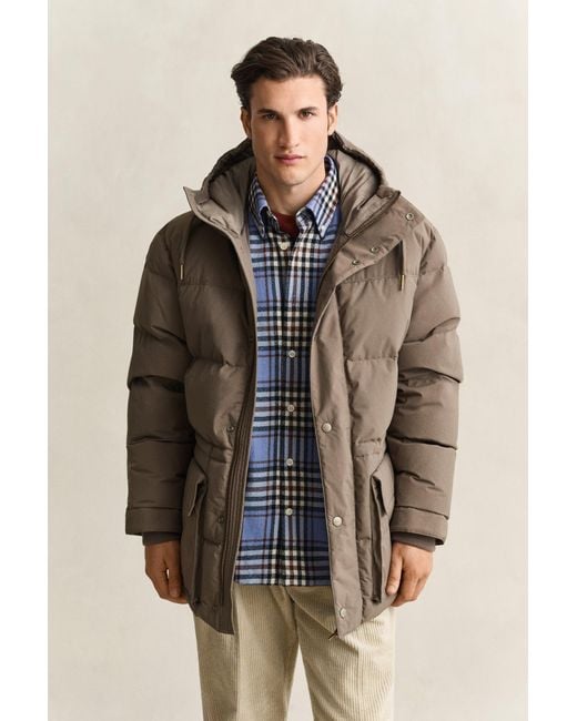 Gant Brown Down Parka for men
