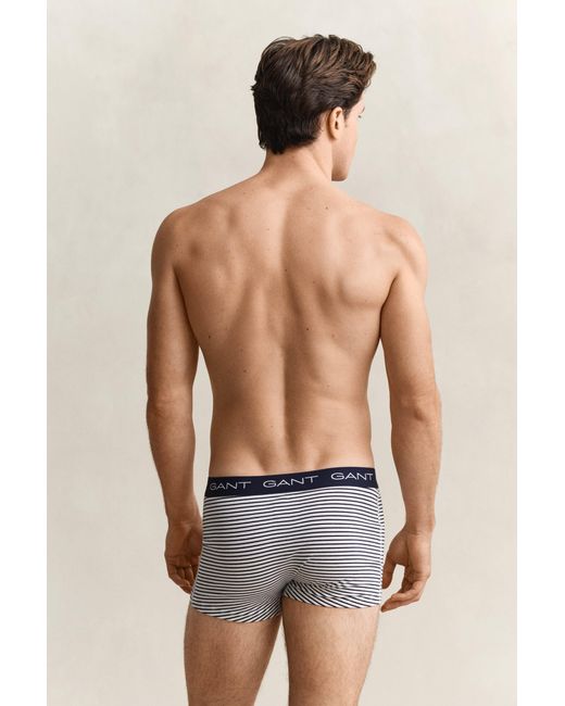 Gant Blue 3-Pack Striped Trunks for men