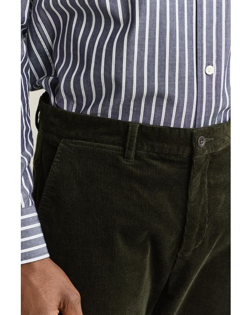 Gant Green Regular Corduroy Chinos Dark Moss for men