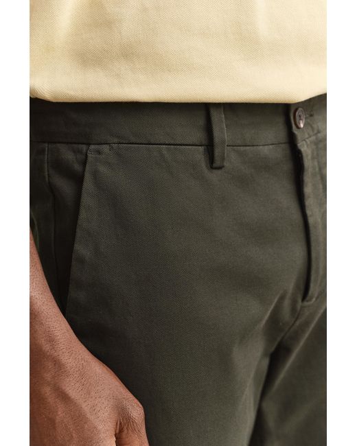 Gant Green Slim Fit Smart Chinos Dark Moss for men