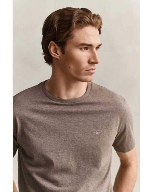 Gant Blue Regular Fit Shield T-Shirt for men