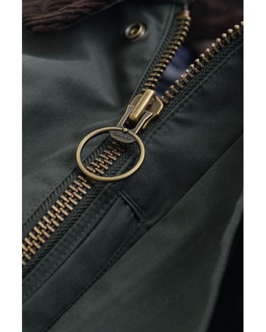 Gant Green Waxed Barn Jacket Woody for men
