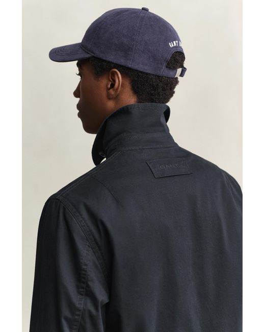 Gant Blue Cotton Decker Jacket for men