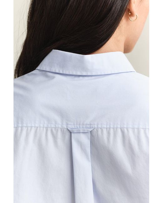 Gant Blue Regular Fit Classic Poplin Shirt