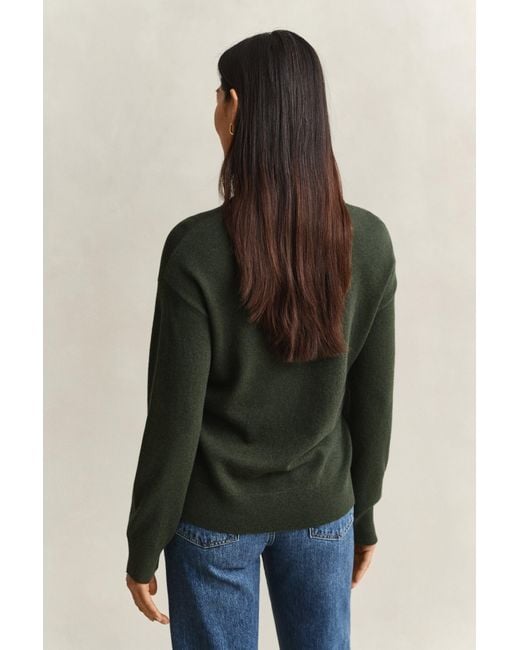 Gant Multicolor Superfine Lambswool Crew Neck Sweater