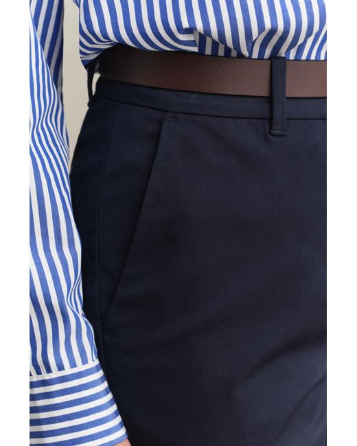Gant Blue Slim Fit Slacks Evening