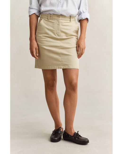 Gant Natural Chino Skirt