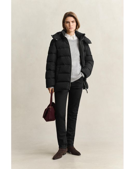 Gant Black Mid Down Jacket