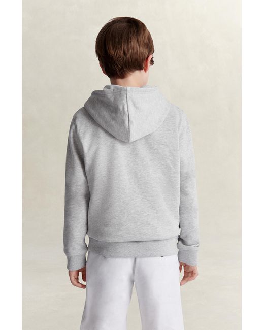 Gant Gray Teens Archive Shield Hoodie Melange
