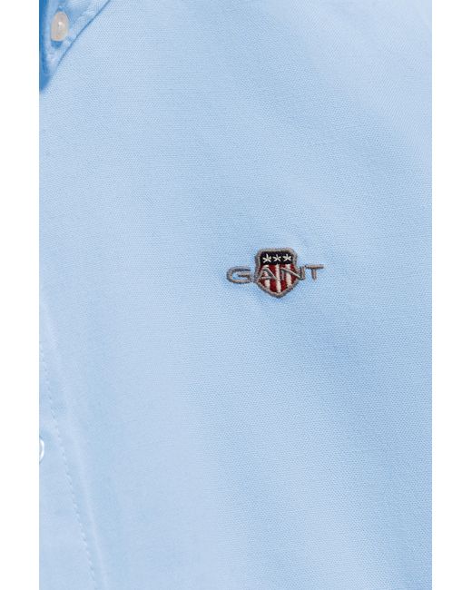 Gant Blue Teens Teen Boys Shield Oxford Shirt for men
