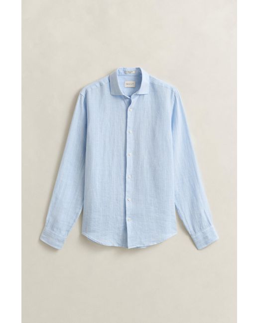 Gant Blue Striped Linen Shirt for men
