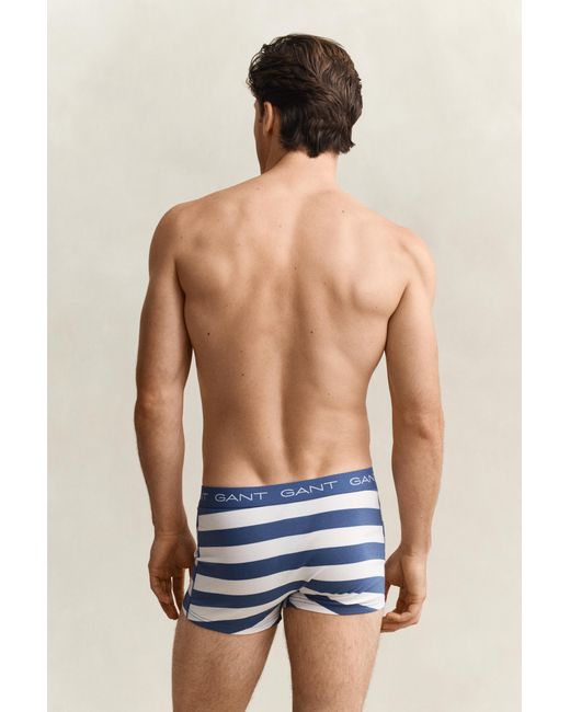 Gant Blue 3-Pack Striped Trunks for men