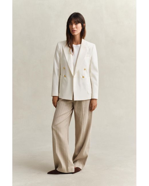 Gant Natural Club Blazer Cream