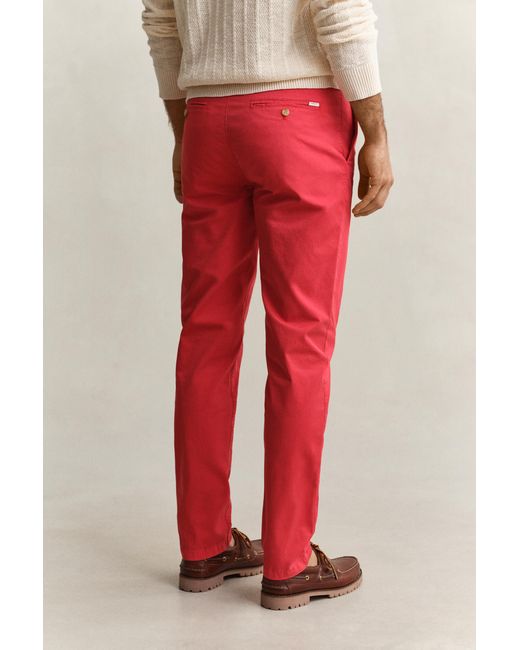 Gant Red Sunfaded Chinos for men
