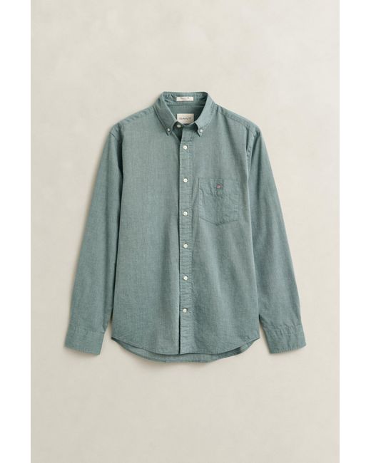 Gant Blue Classic Regular Poplin Shirt for men